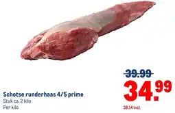 Makro Schotse runderhaas 4/5 prime aanbieding