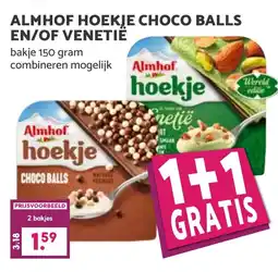 De Boerenschuur Almhof hoekje choco balls en/of venetië aanbieding