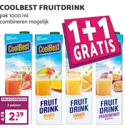 De Boerenschuur Coolbest fruitdrink aanbieding