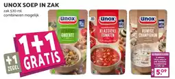 De Boerenschuur Unox soep in zak aanbieding