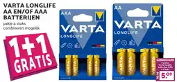 De Boerenschuur Varta longlife aa en/of aaa batterijen aanbieding