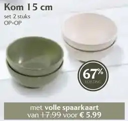 De Boerenschuur Kom 15 cm aanbieding