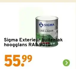 GAMMA Sigma Exterieur buitenlak hoogglans RAL 9010 zuiverwit 750 ml aanbieding