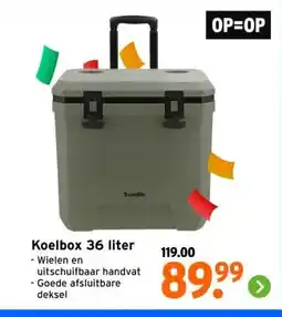 GAMMA Koelbox 36 liter - Wielen en aanbieding