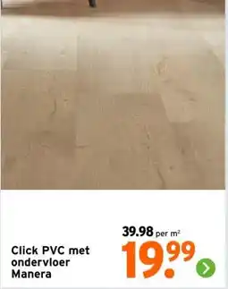 GAMMA Click PVC met ondervloer Manera aanbieding