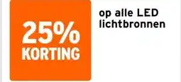 GAMMA op alle LED lichtbronnen aanbieding