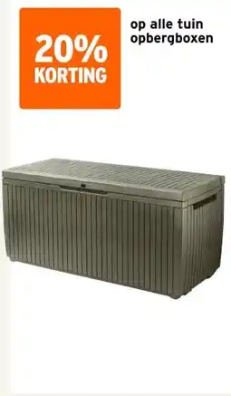 GAMMA op alle tuin opbergboxen aanbieding