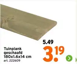 GAMMA Tuinplank geschaafd 180x1.6x14 cm aanbieding