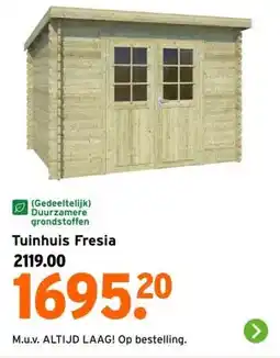 GAMMA Tuinhuis Fresia aanbieding