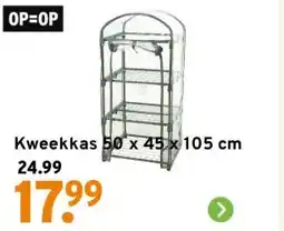 GAMMA Kweekkas 50 x 45 x 105 cm aanbieding