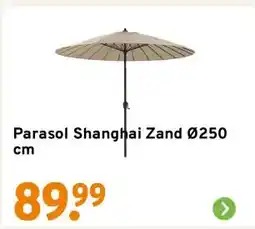 GAMMA Parasol Shanghai Zand Ø250 cm aanbieding