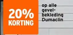 GAMMA op alle gevel-bekleding Dumaclin aanbieding
