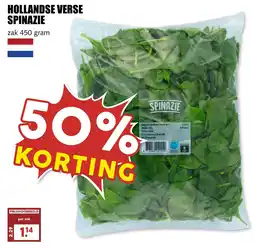 De Boerenschuur Hollandse verse spinazie aanbieding