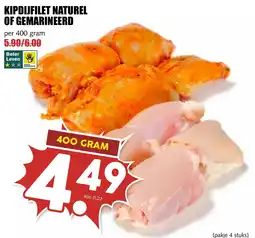 De Boerenschuur Kipdijfilet naturel of gemarineerd aanbieding