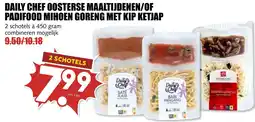 De Boerenschuur Daily chef oosterse maaltijdenen/of padifood mihoen goreng met kip ketjap aanbieding
