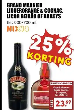 De Boerenschuur Grand marnier liquerorange & cognac, licor beirão of baileys aanbieding