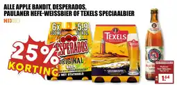 De Boerenschuur Alle apple bandit, desperados, paulaner hefe-weissbier of texels speciaalbier aanbieding
