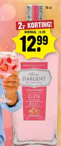 Dirck 3 Rose d'argent gin strawberry aanbieding