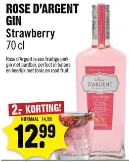 Dirck 3 Rose d'argent gin strawberry aanbieding
