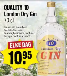 Dirck 3 Quality 10 london dry gin aanbieding