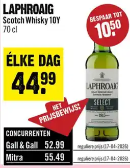 Dirck 3 Laphroaig scotch whisky 10y aanbieding