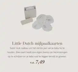 Babypark Little Dutch mijlpaalkaarten aanbieding