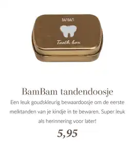 Babypark BamBam tandendoosje aanbieding