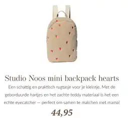 Babypark Studio Noos mini backpack hearts aanbieding