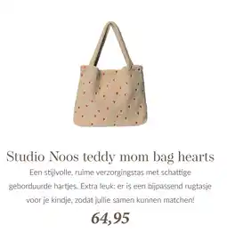 Babypark Studio Noos teddy mom bag hearts aanbieding