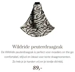 Babypark Wildride peuterdraagzak aanbieding