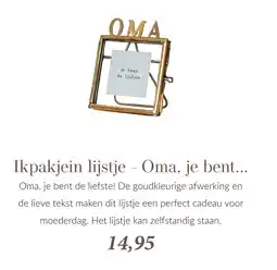 Babypark Ikpakjein lijstje - Oma, je bent... aanbieding