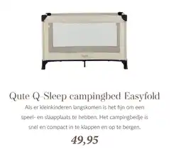 Babypark Qute Q-Sleep campingbed Easyfold aanbieding