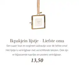 Babypark Ikpakjein lijstje - Liefste oma aanbieding