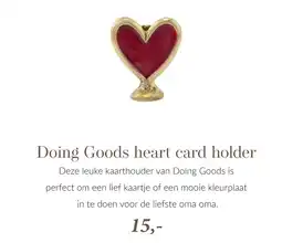 Babypark Doing Goods heart card holder aanbieding