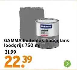 GAMMA GAMMA buitenlak hoogglans loodgrijs 750 ml aanbieding