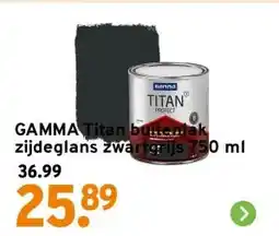 GAMMA GAMMA Titan buitenlak zijdeglans zwartgrijs 750 ml aanbieding