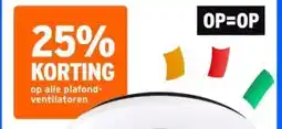 GAMMA op alle plafond- ventilatoren aanbieding