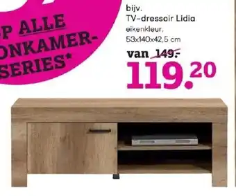 Leen Bakker bijv. TV-dressoir Lidia 53x140x42.5cm aanbieding