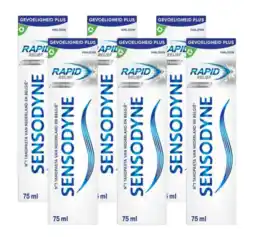 De Online Drogist Sensodyne Rapid Relief Whitening Tandpasta Multiverpakking aanbieding