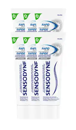 De Online Drogist Sensodyne Rapid Relief Whitening Tandpasta Multiverpakking aanbieding