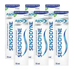 De Online Drogist Sensodyne Rapid Relief Whitening Tandpasta Multiverpakking aanbieding