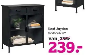 Leen Bakker Kast Jayden 92x82x37cm aanbieding