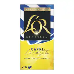 Koffievoordeel.nl L'OR Espresso Destinations Capri - 10 koffiecups aanbieding