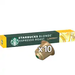 Koffievoordeel.nl Starbucks Blonde Espresso Roast - 10 koffiecups aanbieding