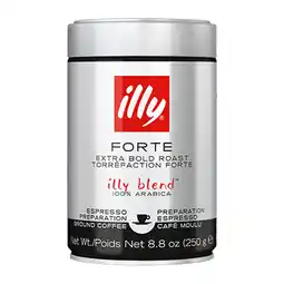 Koffievoordeel.nl illy Forte - Gemalen koffie 250 GR aanbieding
