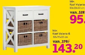 Leen Bakker bijv. Kast Valerie 6 68x70x33cm aanbieding