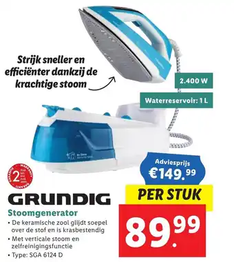 Lidl Grundig Stoomgenerator aanbieding