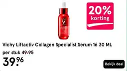 Etos Vichy Liftactiv Collagen Specialist Serum 16 30 ML aanbieding