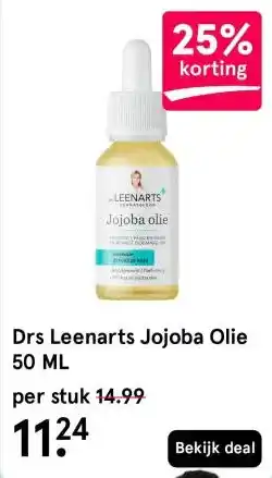 Etos Drs Leenarts Jojoba Olie 50 ML aanbieding