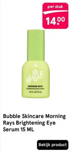 Etos Bubble Skincare Morning Rays Brightening Eye Serum 15 ML aanbieding